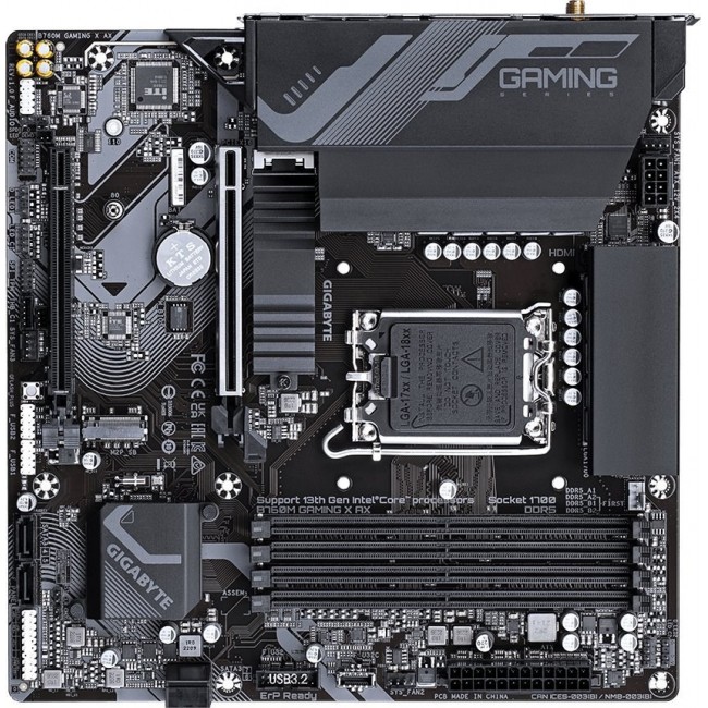 Gigabyte B760M GAMING X AX DDR5 motherboard LGA 1700 micro ATX Gigabyte B760M GAMING X AX DDR5 motherboard LGA 1700 micro ATX