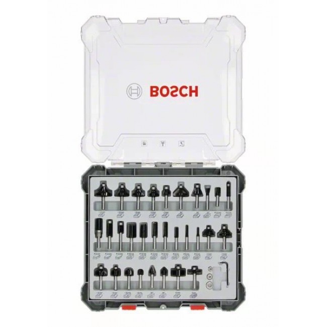 Bosch Mixed Router Bit Sets, 30-Pieces Bosch Mixed Router Bit Sets, 30-Pieces