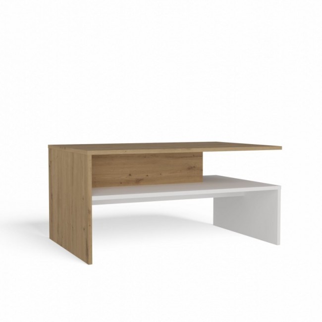 BOSTON artisan/white coffee table bench