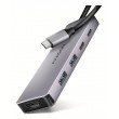 Axagon HMC-5H60 USB 5Gbps hub, 2x USB-A, 1x USB-C, HDMI 4k/60Hz, PD 100W, USB-C cable