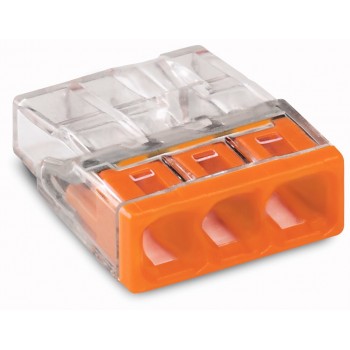 Wago 2273-203 cable splitter/combiner Orange, Transparent