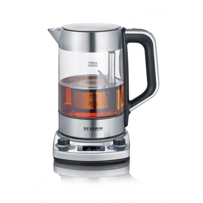 Severin WK 3422 electric kettle 1.7 L 3000 W Stainless steel