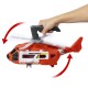 Matchbox Action Drivers Rescue Helicopter,16-In Large-Scale Helicopter with 1:64 Scale Die-Cast Toy Ambulance