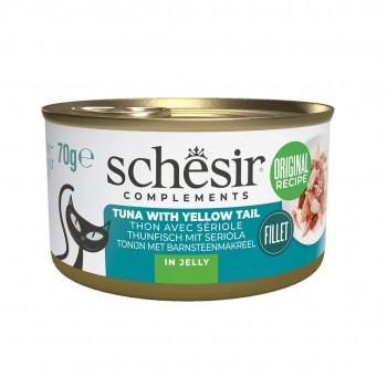 SCHESIR Complements Tuna with yellow tail in jelly - wet cat food - 70g