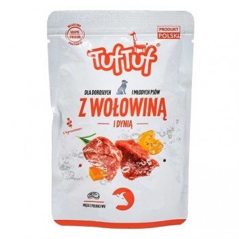 TUF TUF Minced beef with pumpkin - wet dog food - 100g
