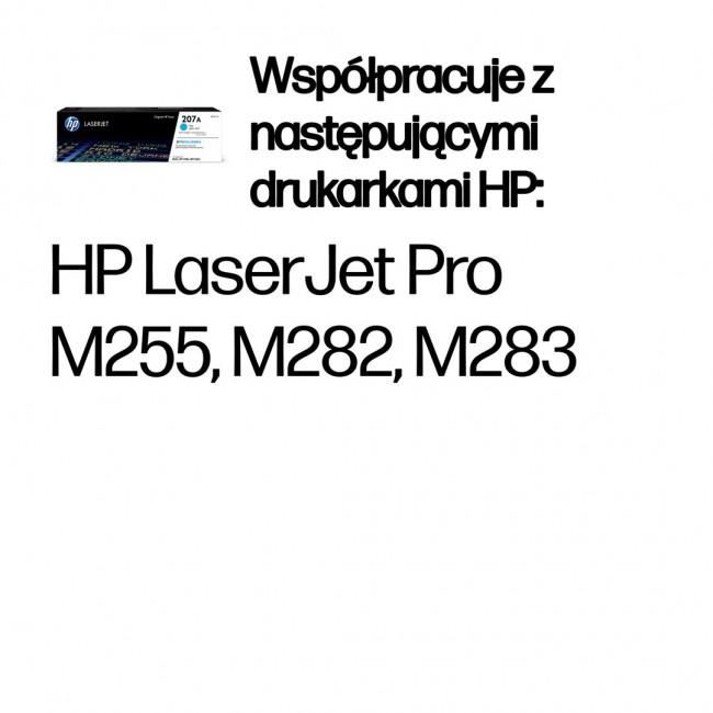 HP 207A Cyan Original LaserJet Toner Cartridge HP 207A Cyan Original LaserJet Toner Cartridge