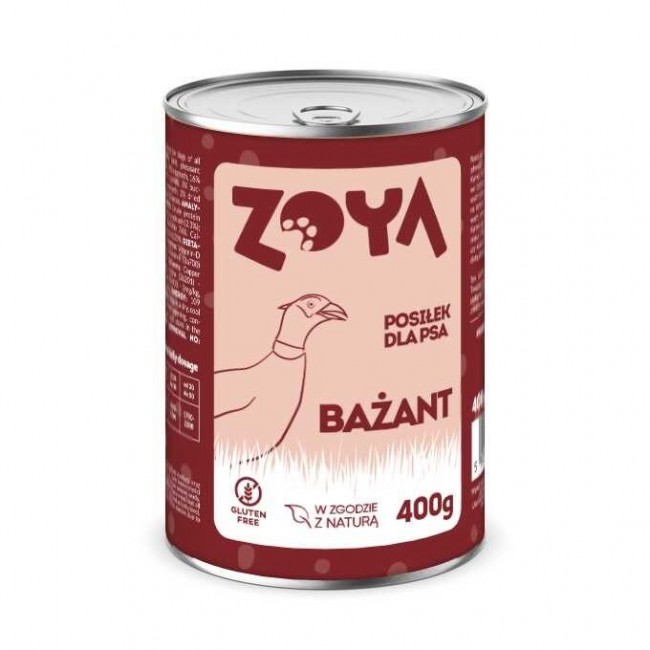 ZOYA Pheasant - wet dog food - 400g ZOYA Pheasant - wet dog food - 400g