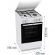 Gorenje GG5A14WJ Freestanding cooker Gas White