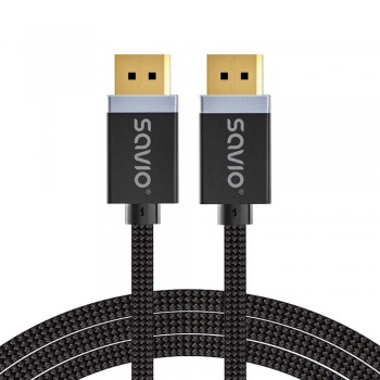 SAVIO DISPLAYPORT (M) - DISPLAYPORT (M) CABLE, V1.4, 3 m, CL-176