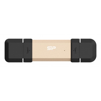 Silicon Power DS72 USB flash drive 500 GB USB Type-A / USB Type-C 3.2 Gen 2 (3.1 Gen 2) Gold