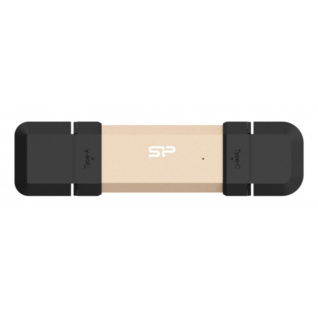 Silicon Power DS72 USB flash drive 500 GB USB Type-A / USB Type-C 3.2 Gen 2 (3.1 Gen 2) Gold