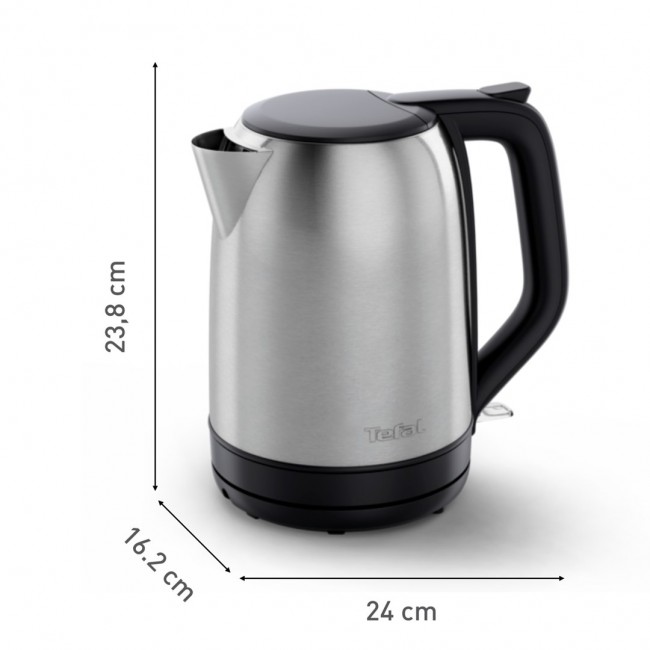 Tefal Subito KO5S0DE0 electric kettle 1.7 L 2400 W Black, Stainless steel Tefal Subito KO5S0DE0 electric kettle 1.7 L 2400 W Black, Stainless steel