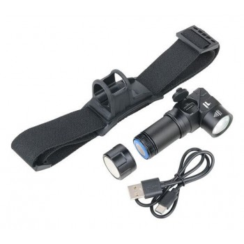 TROIKA ECO KNICKLICHT MICRO Black Hand flashlight + Headband flashlight SMD LED