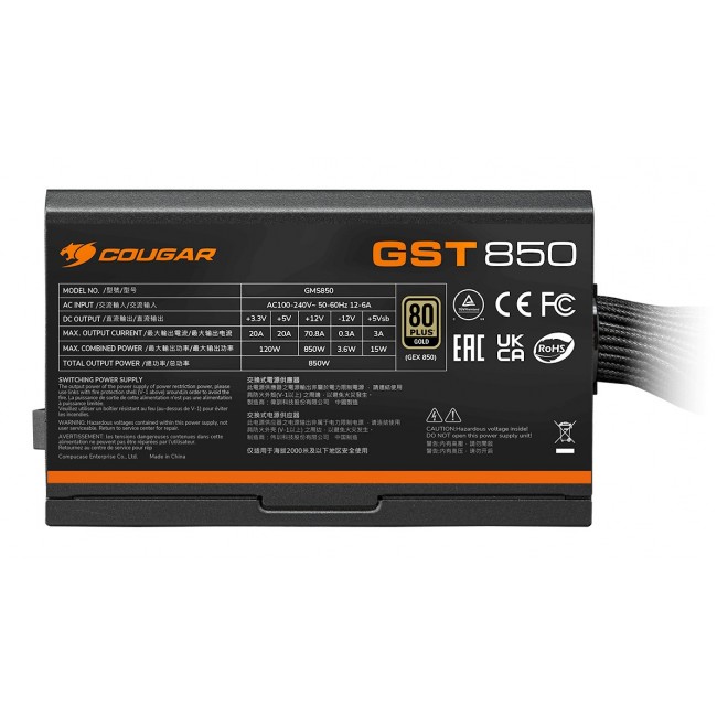 COUGAR Power Supply GST 850W ATX3.1 / 80 Plus Gold