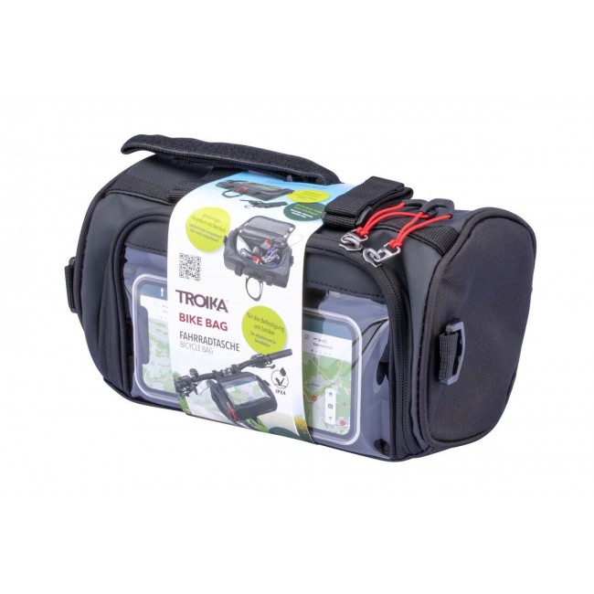 TROIKA BKB30/BK bicycle bag/basket Front 4 L Nylon, PVC, Tarpaulin Black