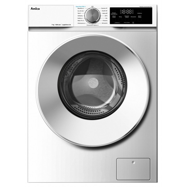 Amica HWA7S12ALiSR3 washing machine Front-load 7 kg 1200 RPM White