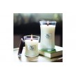 WoodWick White Teak wax candle Cylinder Cedarwood, Oak wood, Oakmoss, Sandalwood 1 pc(s) WoodWick White Teak wax candle Cylinder Cedarwood, Oak wood, Oakmoss, Sandalwood 1 pc(s)