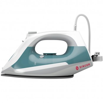 SINGER Steam Choice 1.0 Dry & Steam iron Ceramic soleplate 2200 W Aqua colour, White