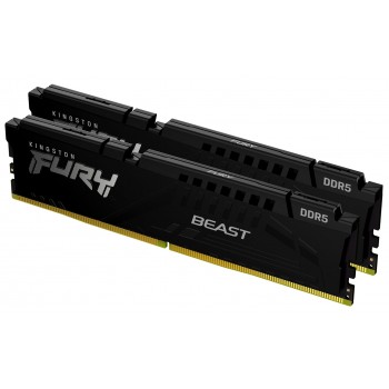 Kingston Technology FURY Beast 64GB 6000MT/s DDR5 CL40 DIMM (Kit of 2) Black XMP