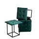 Puff-transformer 5in1 - 5 stools in 1 pouffe bottle green velvet