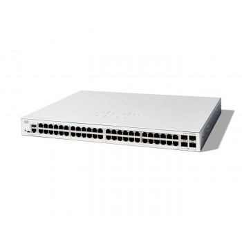 Cisco Catalyst 1300-48T-4X Managed Switch, 48 Port GE, 4x10GE SFP+, Limited Lifetime Protection (C1300-48T-4X)