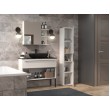 Bathroom cabinet NEL I 31x30x174 cm, white, glossy