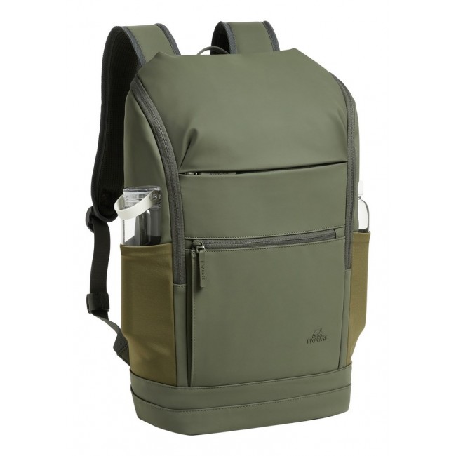 Rivacase Eden backpack Travel backpack Olive PU leather, Polyester, Recycled polyethylene terephthalate (rPET) Rivacase Eden backpack Travel backpack Olive PU leather, Polyester, Recycled polyethylene terephthalate (rPET)