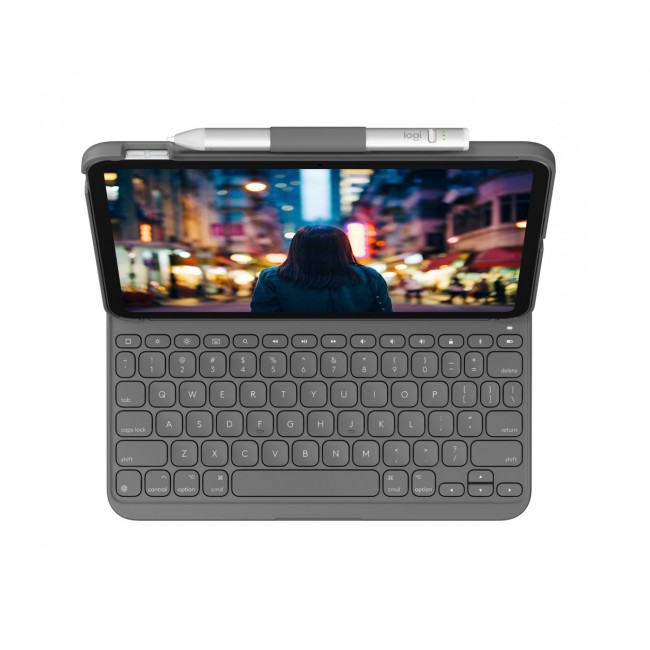Logitech 920-011423 mobile device keyboard QWERTZ German Bluetooth Grey