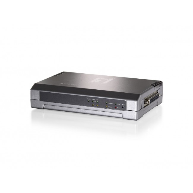 LevelOne Print Server, 2 x USB, 1 x Parallel LevelOne Print Server, 2 x USB, 1 x Parallel