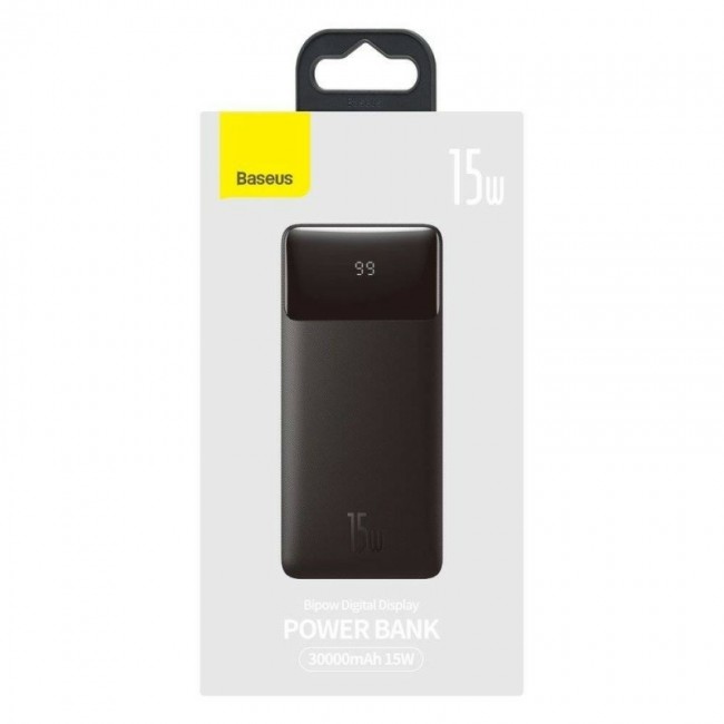 Baseus Bipow Digital Display PPBD050201 30000mAh 15W PD 3A 2x USB-A 1x USB-C Power Bank