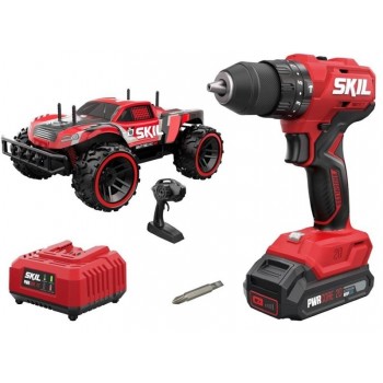 Impact drill + RC car, 1x2Ah 18V