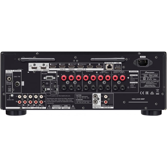 Pioneer VSX-LX305 silver home cinema receiver Pioneer VSX-LX305 silver home cinema receiver