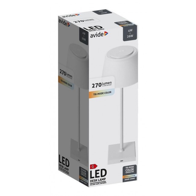 Avide ABLDL-USB-W-4W table lamp LED G White