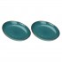 Set of 2 Concerto Ottanio Round Bowls - Blue-Green, 30 cm