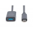 Active USB 3.2 Gen2 Extension, USB-C to USB-A, 5m