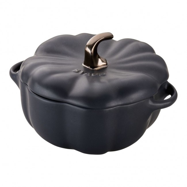 Mini Cocotte round pumpkin Staub - Black, 700 ml