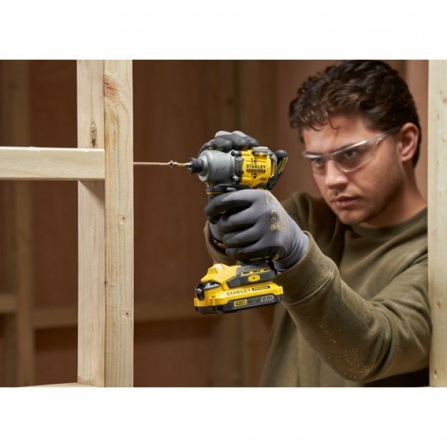 Stanley FATMAX SFMCF830B-XJ power screwdriver/impact driver 3200 RPM Black, Yellow