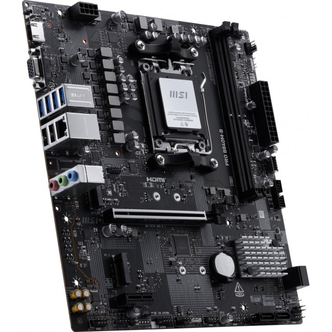 MSI PRO B840M-B motherboard AMD B840 Socket AM5 micro ATX MSI PRO B840M-B motherboard AMD B840 Socket AM5 micro ATX