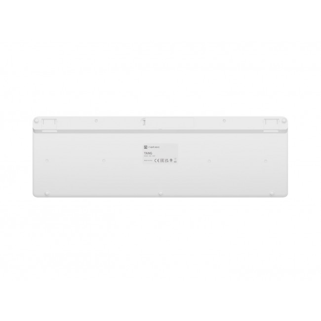 Natec Tang US wireless keyboard BT + 2.4 GHz quiet Slim white Natec Tang US wireless keyboard BT + 2.4 GHz quiet Slim white