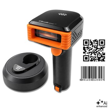 Qoltec 50878 Wireless barcode reader and QR code scanner | 1D 2D | 2.4G | + docking station