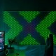 Twinkly Matrix - 500 RGB LED Pearl-shaped lights, clear wire, 1.7x7.8ft F-plug type