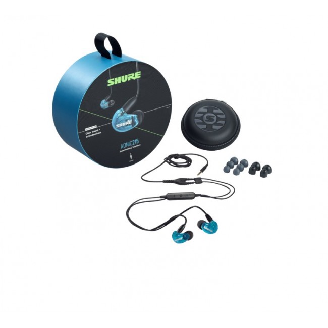 Shure SE215 Earphone, Blue W/MODEL: RMCE-UNI | Shure