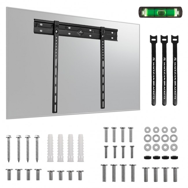 Maclean ultra flat wall mount for TV, 40-85