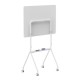 Ergo Office mobile dry erase board, horizontal orientation, white, single sided, with shelf, board dimensions 1190x790mm, ER-306
