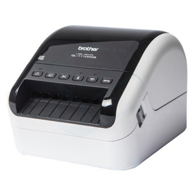 Brother QL-1110NWB, DK, Direct thermal, 300 x 300 DPI, 110 mm/sec, Wired & Wireless, Black, White Brother QL-1110NWB, DK, Direct thermal, 300 x 300 DPI, 110 mm/sec, Wired & Wireless, Black, White