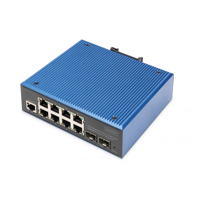 Digitus Industrial 8+2 port L2 managed Gigabit Ethernet PoE switch Digitus Industrial 8+2 port L2 managed Gigabit Ethernet PoE switch