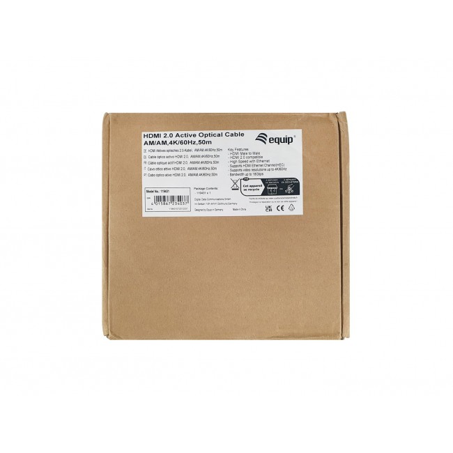 Equip HDMI 2.0 Active Optical Cable AM/AM, 100m