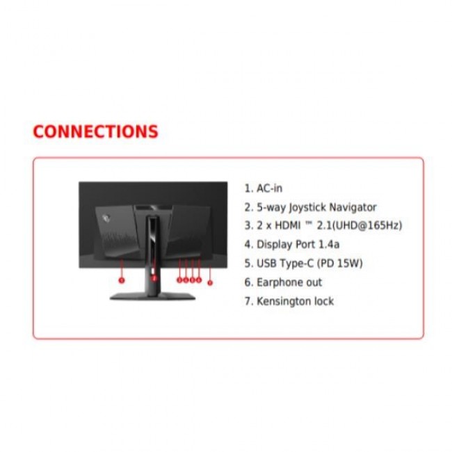 MSI MAG 321UP QD-OLED computer monitor 80 cm (31.5