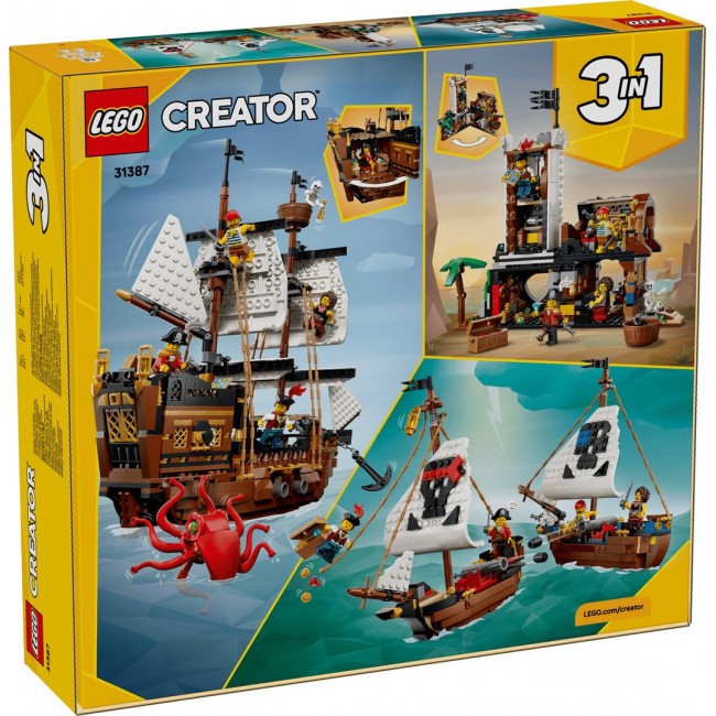 LEGO CREATOR 3 IN 1 31387 Iconic Pirate Ship