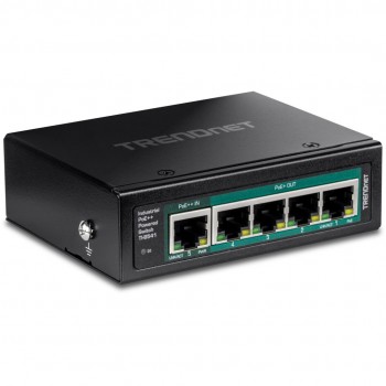 Trendnet TI-B541 network switch Unmanaged Gigabit Ethernet (10/100/1000) Power over Ethernet (PoE) Black